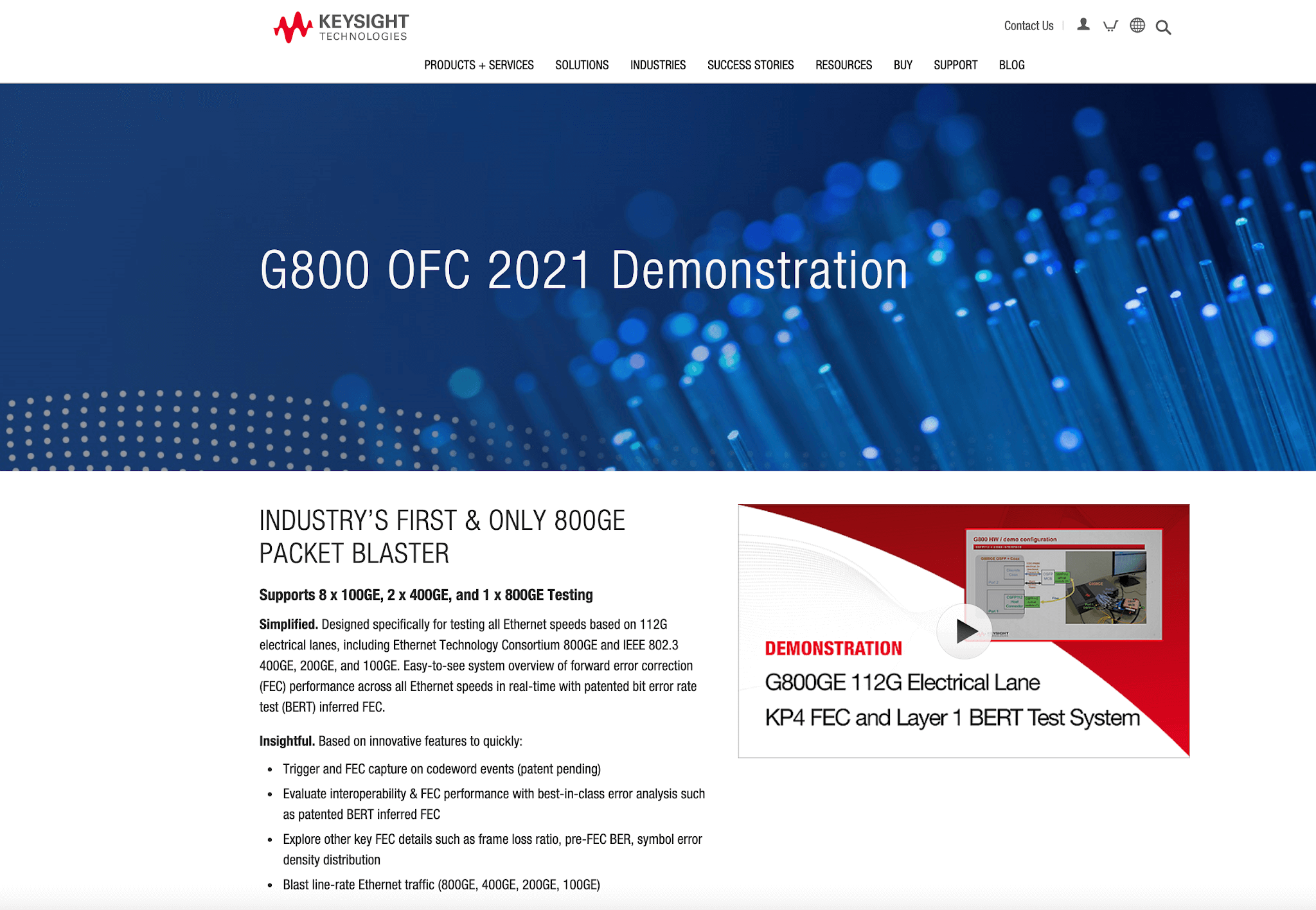 Keysight, Amphenol and Cisco validate 800G in QSFP-DD