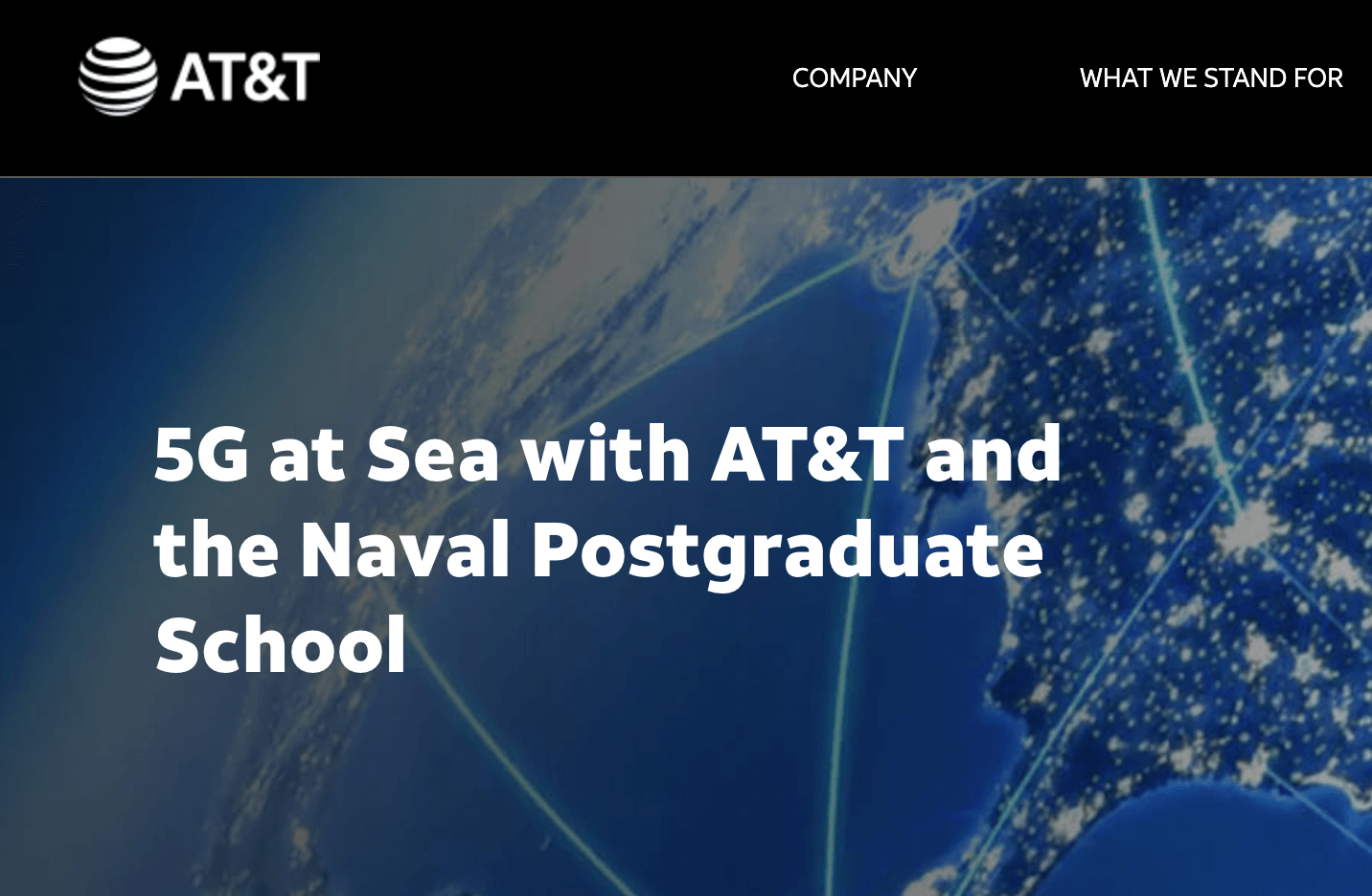 Naval Postgraduate School tests maritime 5G apps with AT&T