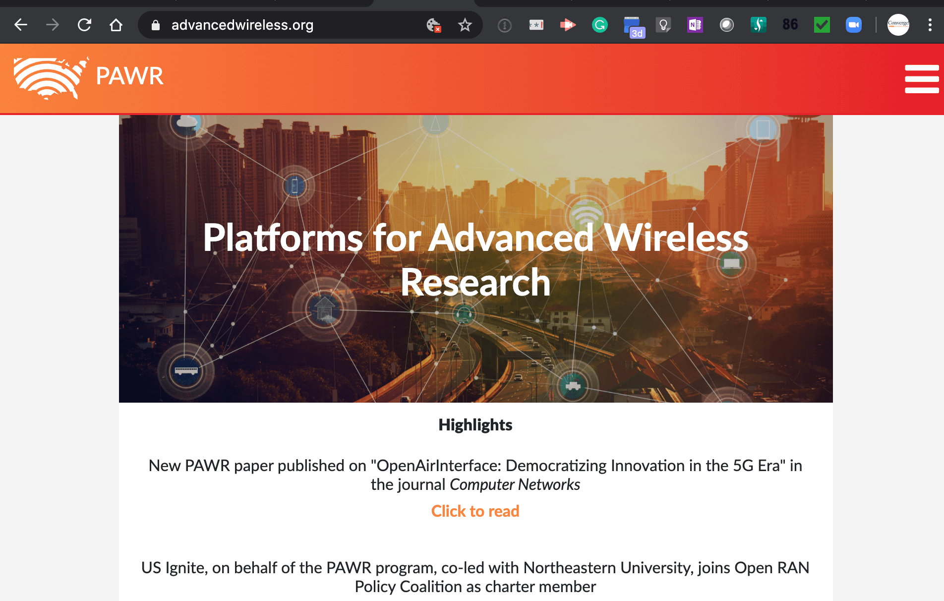 PAWR Project demos O-RAN slicing