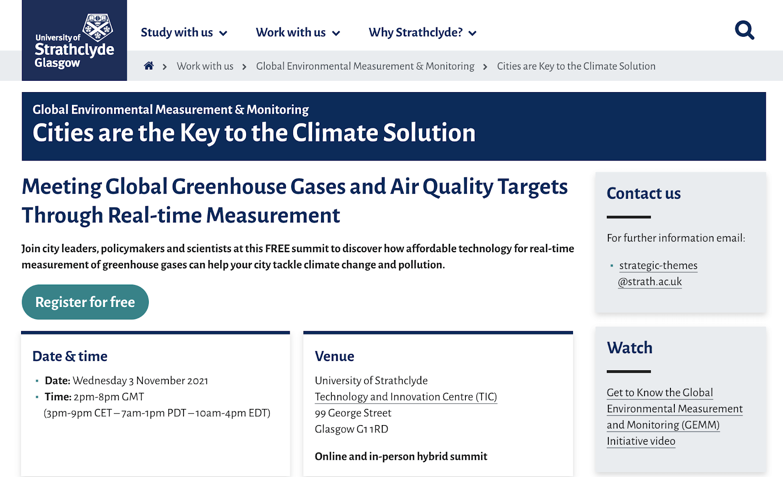 Optica: Cities are the Key to the Climate Solution