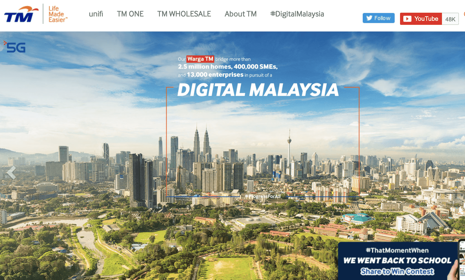 Telekom Malaysia to provide fiber to DNB for nationwide 5G