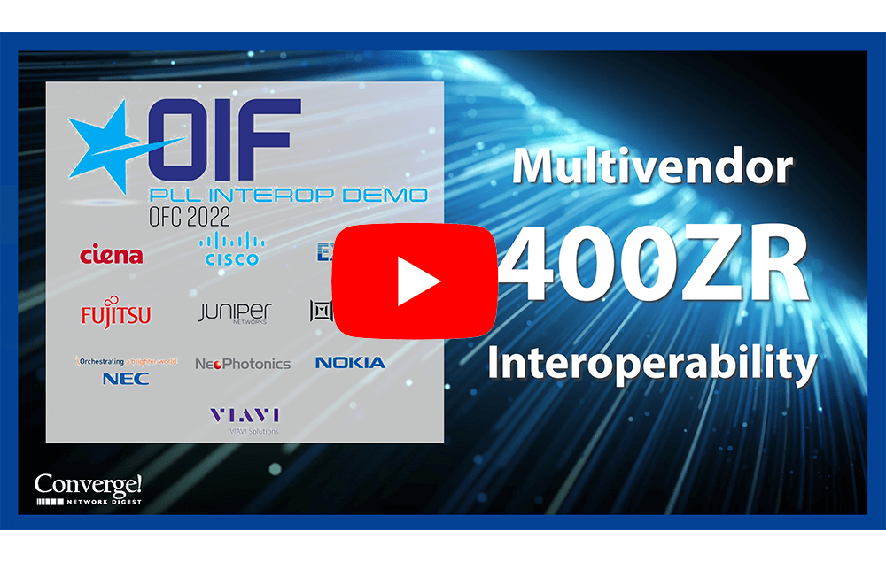 OIF Multivendor 400ZR Interoperability video