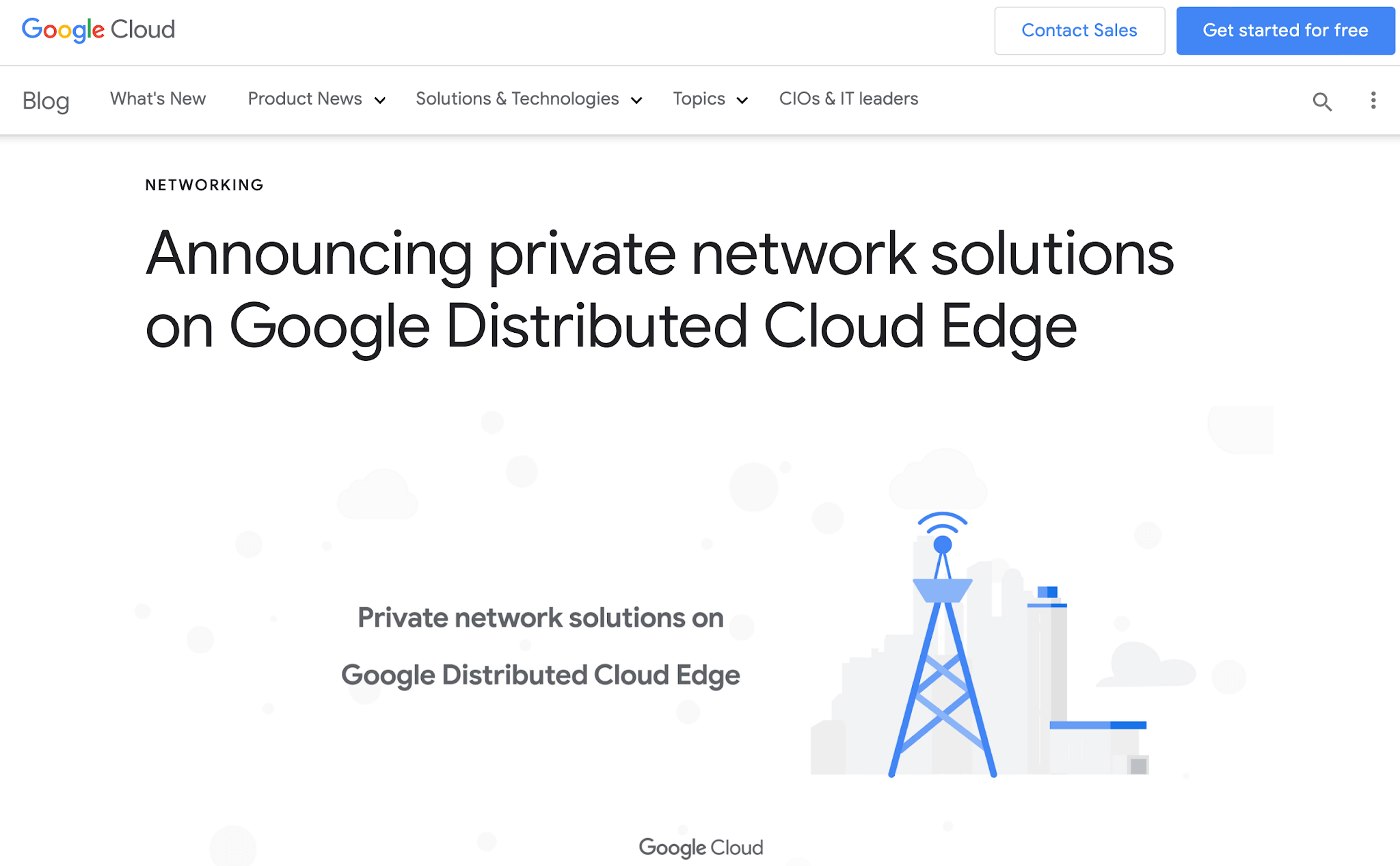 Google Cloud launches Private 5G for enterprises