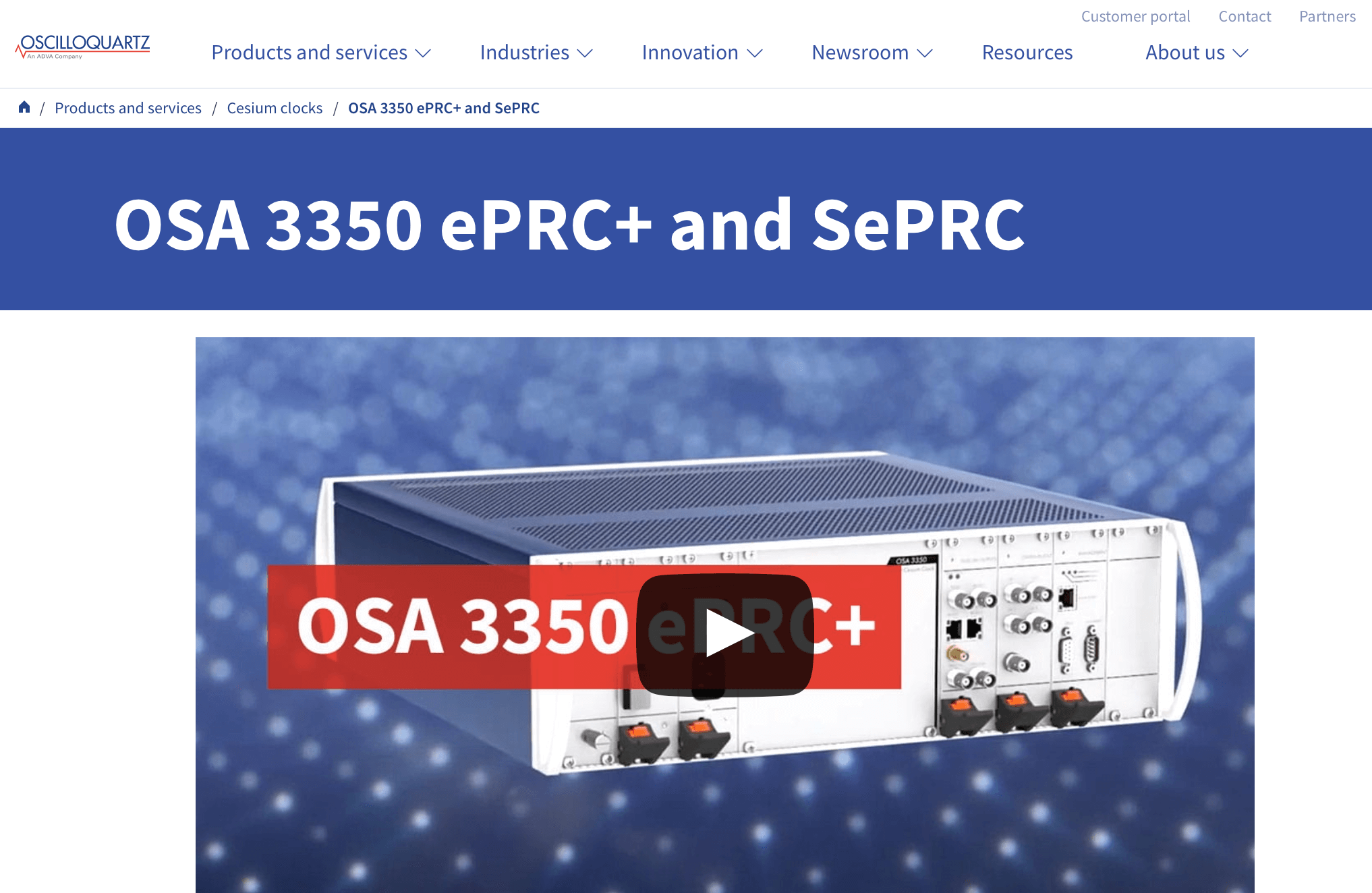 ADVA launches optical cesium clock for resiliency