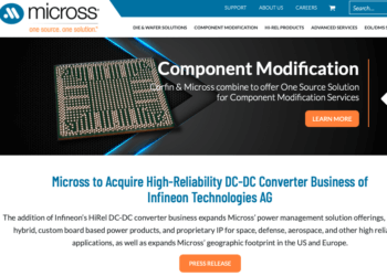 Infineon sells its DC-DC converter business to Micross