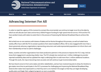 NTIA to allocate BEAD funding by June 30