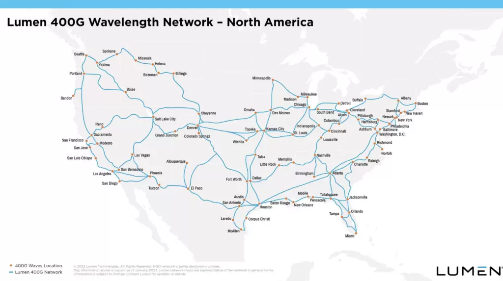 Lumen Builds Out Its G Wavelength Service Across The U S Converge