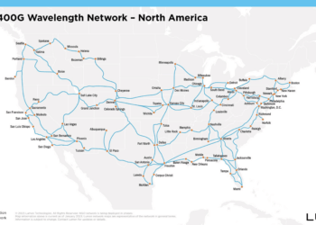 Lumen builds out its 400G wavelength service across the U.S.