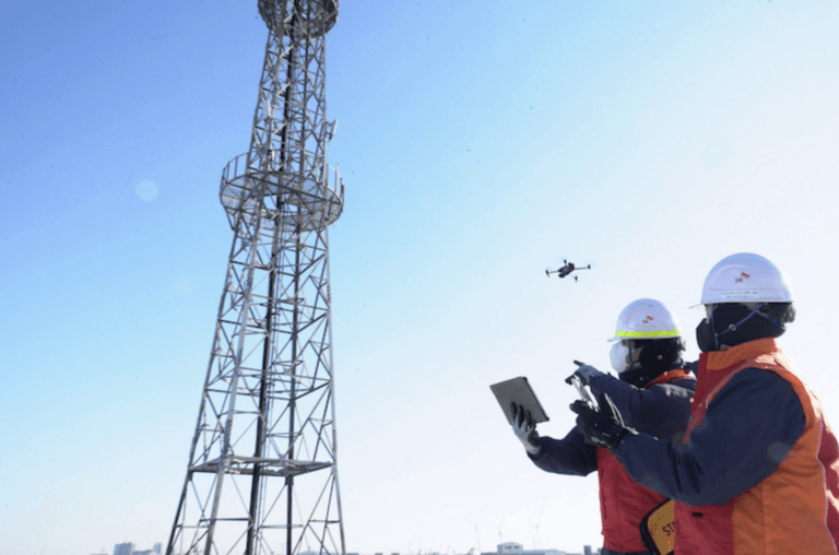 SK Telecom inspects cell towers using drones + image analysis AI