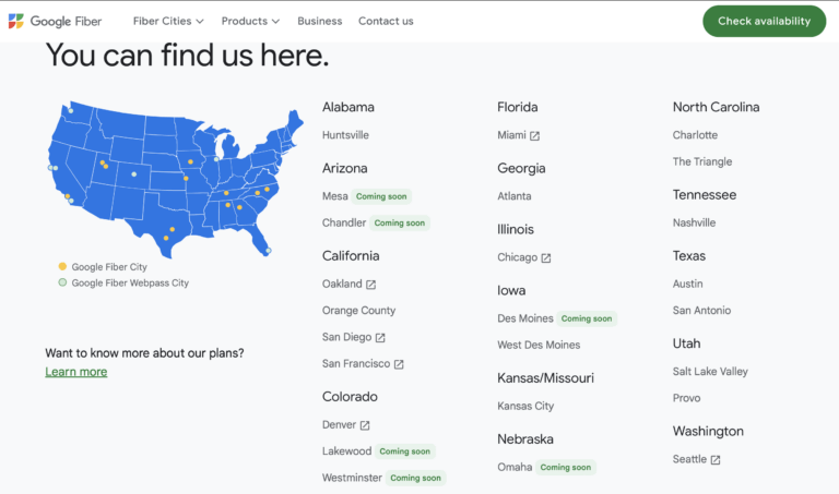 Google Fiber expands in Arizona and Colorado
