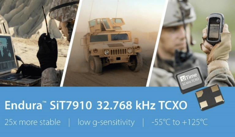 SiTime samples 32 kHz MEMS Super-TCXO for defense