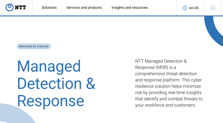 NTT offers Microsoft Sentinel Managed Detection and Response