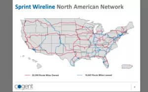 Cogent acquires the legacy Sprint fiber network