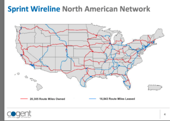 Cogent acquires the legacy Sprint fiber network
