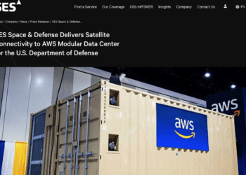 SES connects AWS Modular Data Center for Defense Department