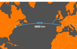 Amitié transatlantic cable enters service with 16 fiber pairs
