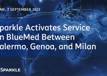 Sparkle activates BlueMed between Palermo, Genoa, and Milan