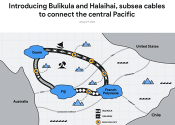 Google announces two central Pacific cables — Honomoana and Tabua