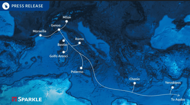 Sparkle’s BlueMed Submarine Cable Lands in Cyprus