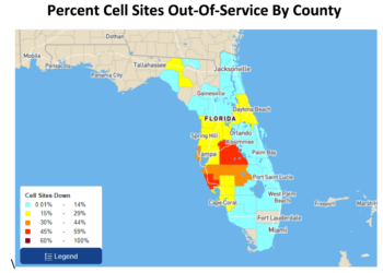 Hurricane Milton Knocks 1,953 Cell Sites Offline