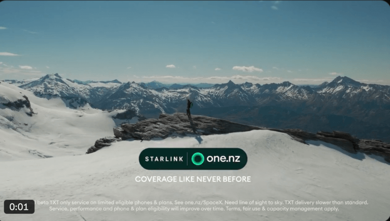 One NZ and Starlink Launch Satellite TXT in New Zealand