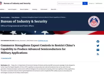 US Tightens Export Rules to Restrict China’s Advanced Chip Development