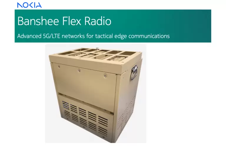 Nokia Unveils 5G Banshee Flex Radio for Battlefield Comm