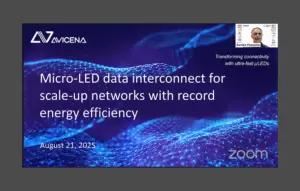 Hot Interconnects: Avicena’s High-Yield MicroLED Arrays for Scale-Up AI Clusters