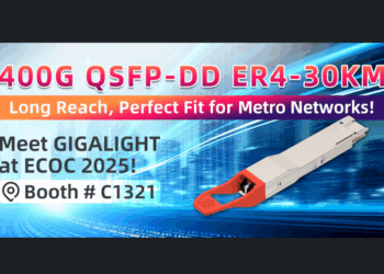 ECOC25: GIGALIGHT Debuts 400G QSFP-DD ER4-30km Module