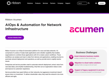 Ribbon Launches Acumen to Drive AI-Powered Network Automation