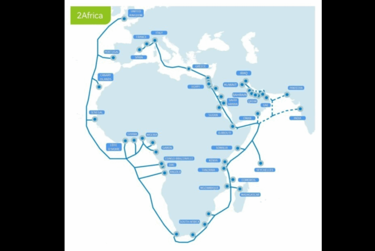2Africa Cable Finishes Core Build, Connecting 33+ Countries at 180 Tbps