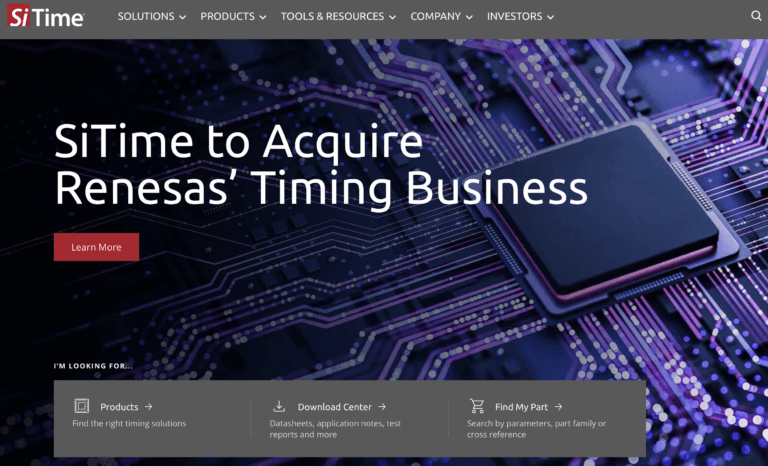 SiTime to Acquire Renesas Timing Business in $1.5B Deal
