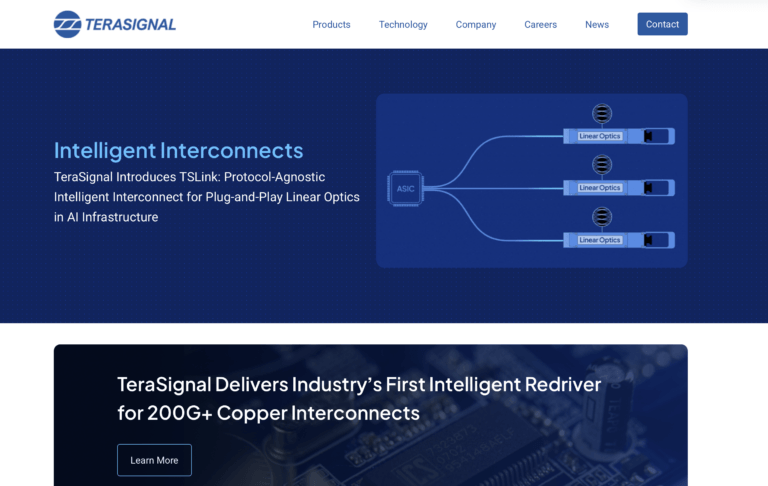TeraSignal Introduces Intelligent Redriver for 200G+ Copper Interconnects