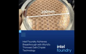 Intel Foundry Demos 19 μm GaN Chiplet with Integrated Logic 