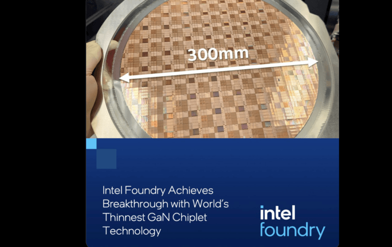 Intel Foundry Demos 19 μm GaN Chiplet with Integrated Logic 