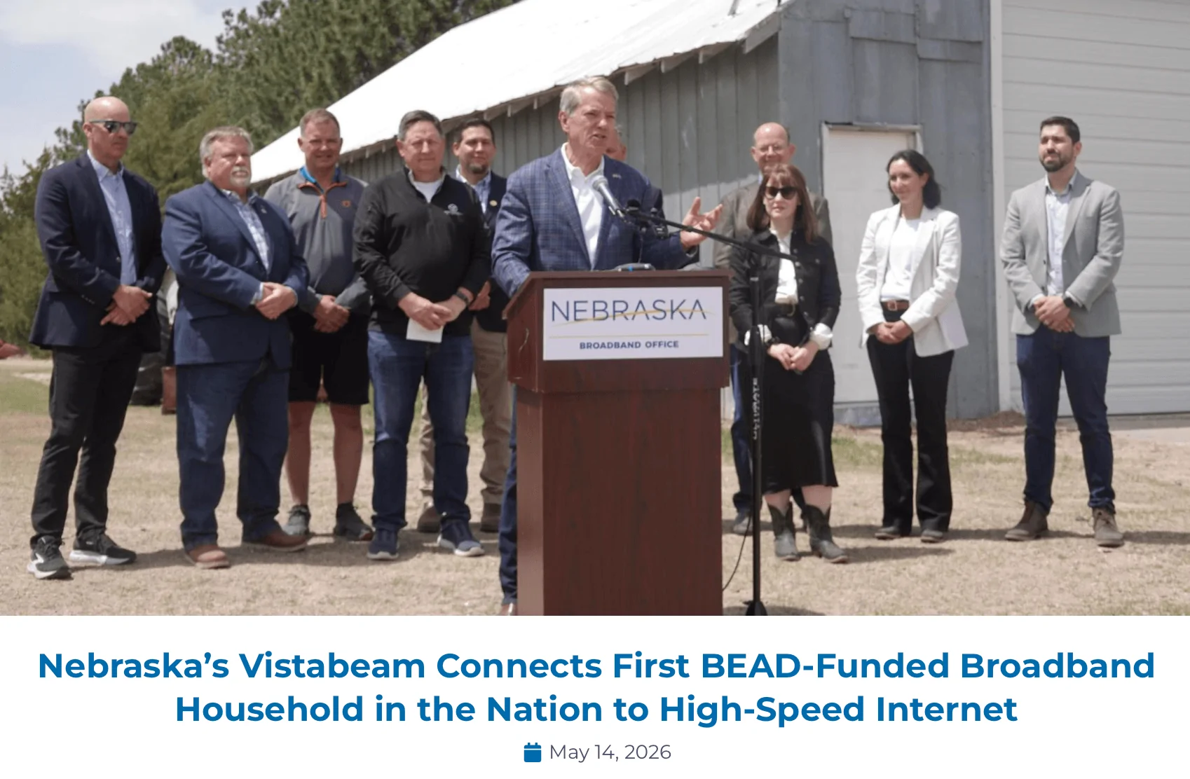 Nebraska Launches Nation’s First Live BEAD Broadband Connection