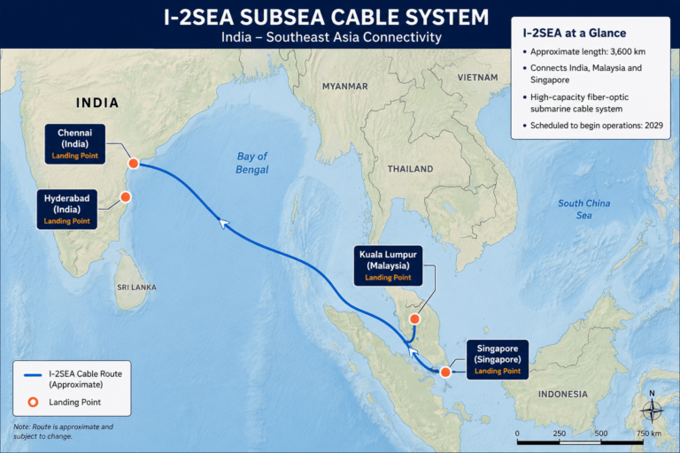 NEC to Supply I-2SEA Cable Linking India’s AI Hubs with Singapore