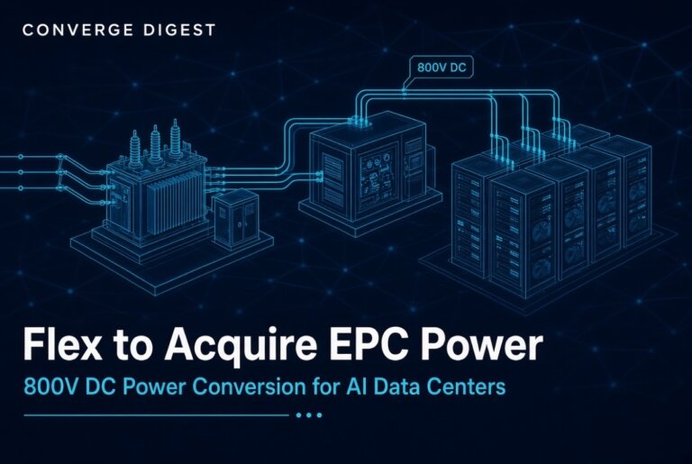 Flex Makes $4.4B Bet on 800V AI Data Center Power with EPC Power Acquisition