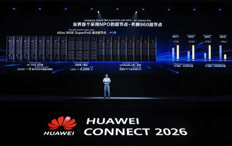 Huawei Unveils 4,096-NPU SuperPoD with Near-Packaged Optics