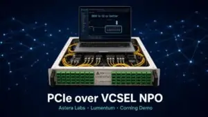 Lumentum, Astera Labs and Corning Demonstrate PCIe Over Optics