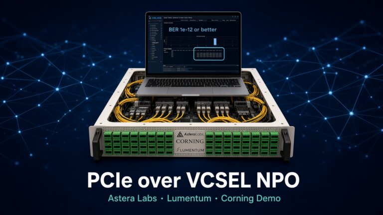 Lumentum, Astera Labs and Corning Demonstrate PCIe Over Optics