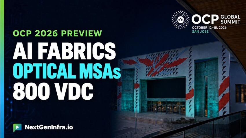 OCP Global Summit 2026 Preview: AI Fabrics, Optical MSAs and 800 VDC