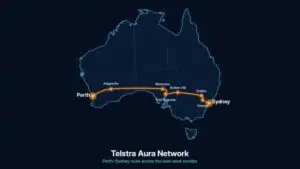 Telstra Activates Perth-Sydney Aura Fiber Route