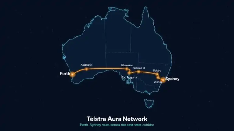 Telstra Activates Perth-Sydney Aura Fiber Route